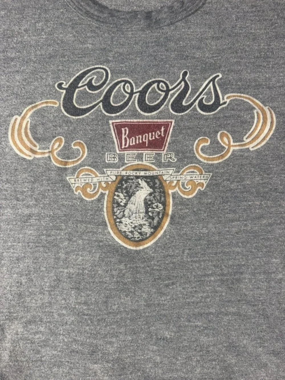 Vintage 1980s Coors Banquet Beer T-Shirt Jerzees Medium Original USA Graphic